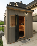 SK 110 - 6X8 Footprint - 4-5 Person / Vertical Plank Cedar Siding / Thermo Spruce