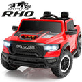 iYofe Ram 1500 RHO 24V 2 Seater Truck Powered Ride on with Remote Control&Bluetooth - A-red