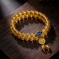 Wealth & Confidence – Temple Incense Ash Liuli Mala Bracelet