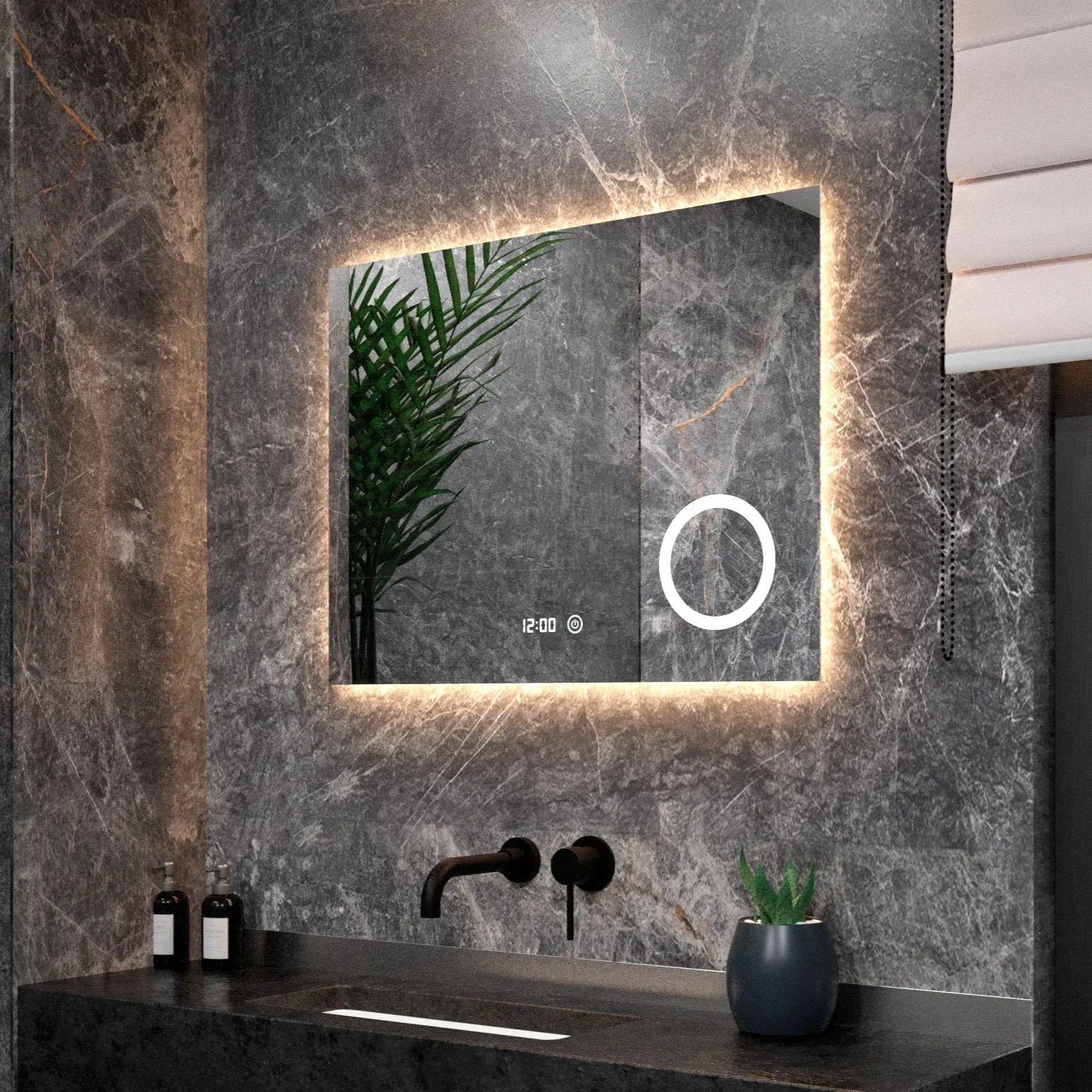 Badkamerspiegel - 80x60cm - Rechthoekig - Frameloos - PRE-ORDER