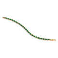 Emerald Green Square Stone Bracelet