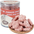 Freeze Dried Quail Egg Yolk Treats for Cats & Dogs, Coat & Urinary Health, 3.5 oz