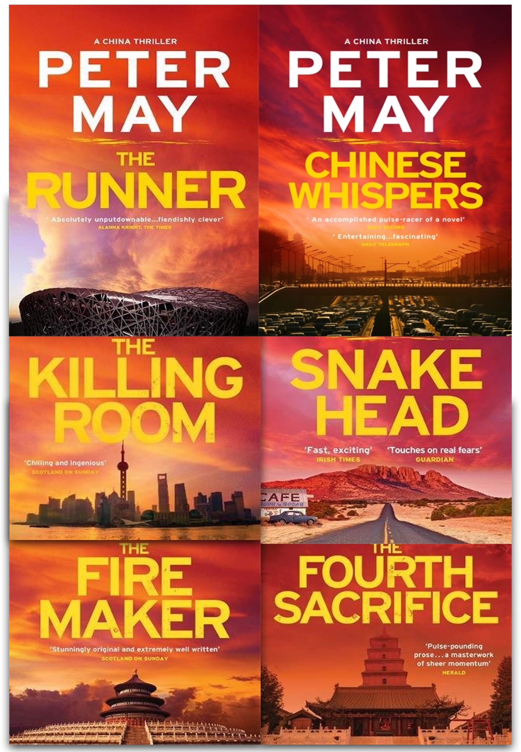Peter May Collection China Thrillers 6 Book Box Set The Firemaker,Runner Paperback