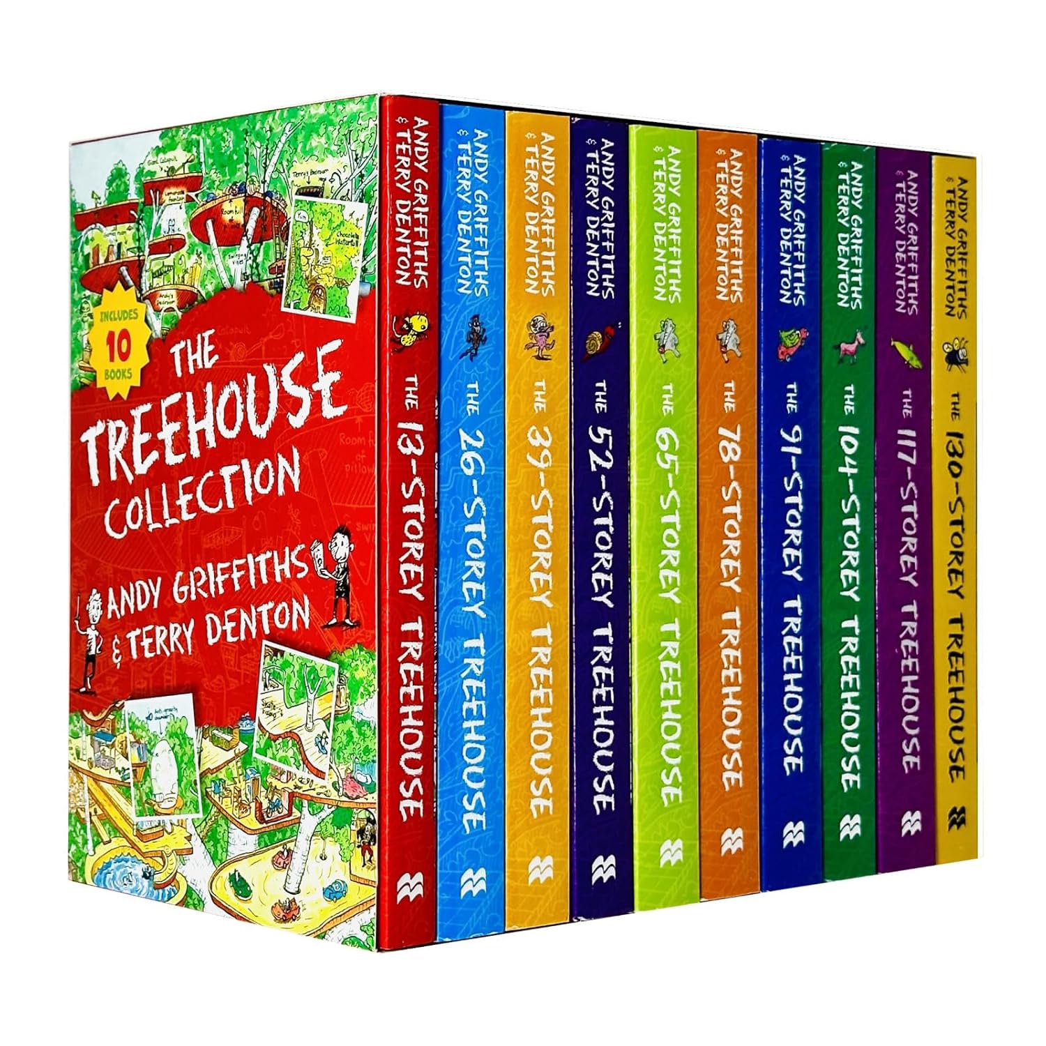 The Treehouse Storey Books 1-10 Collection For Young Readers By Andy Griffiths And Terry Denton