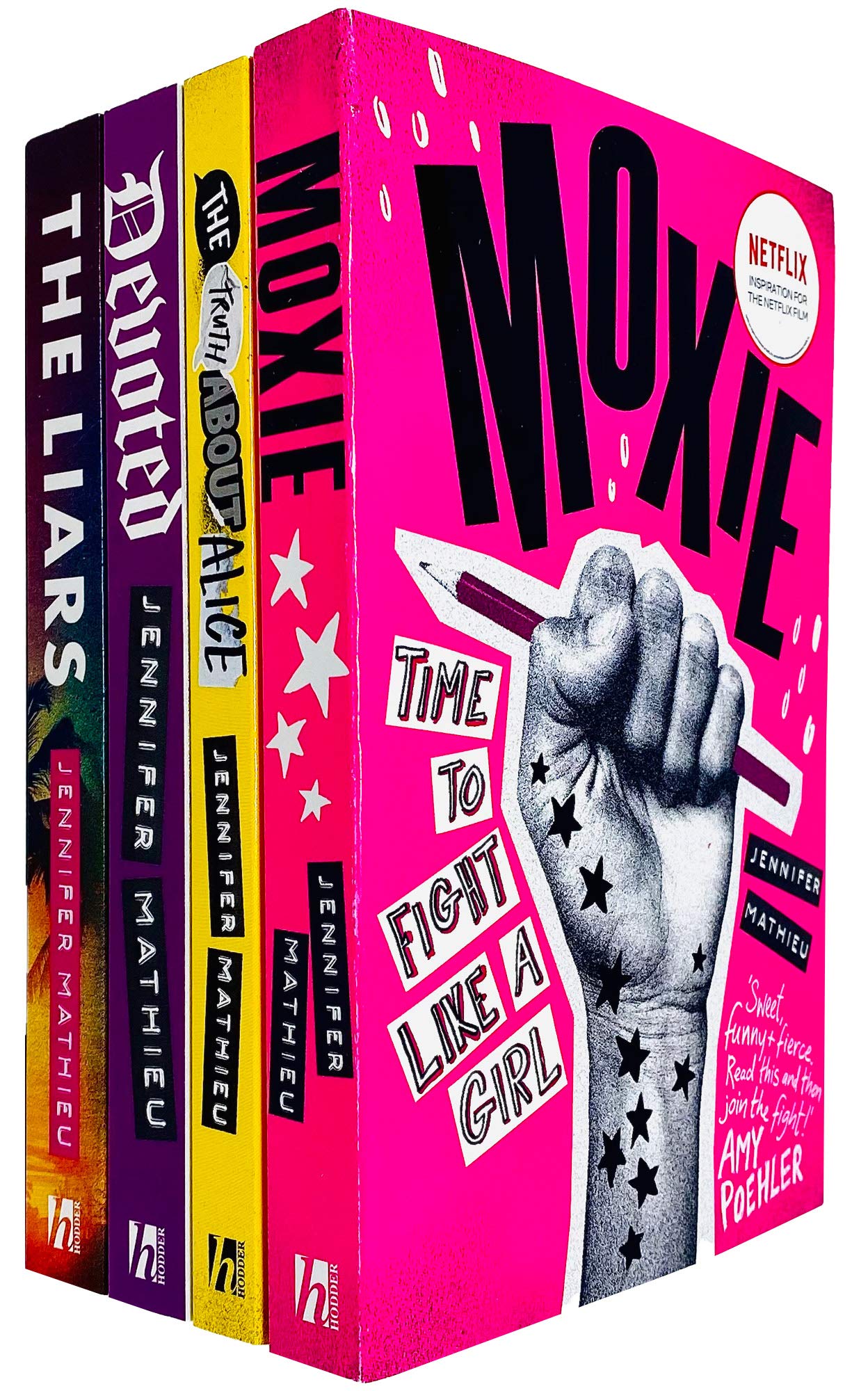Jennifer Mathieu 4 Books Collection Set (Moxie, The Truth About Alice, Devoted & The Liars)
