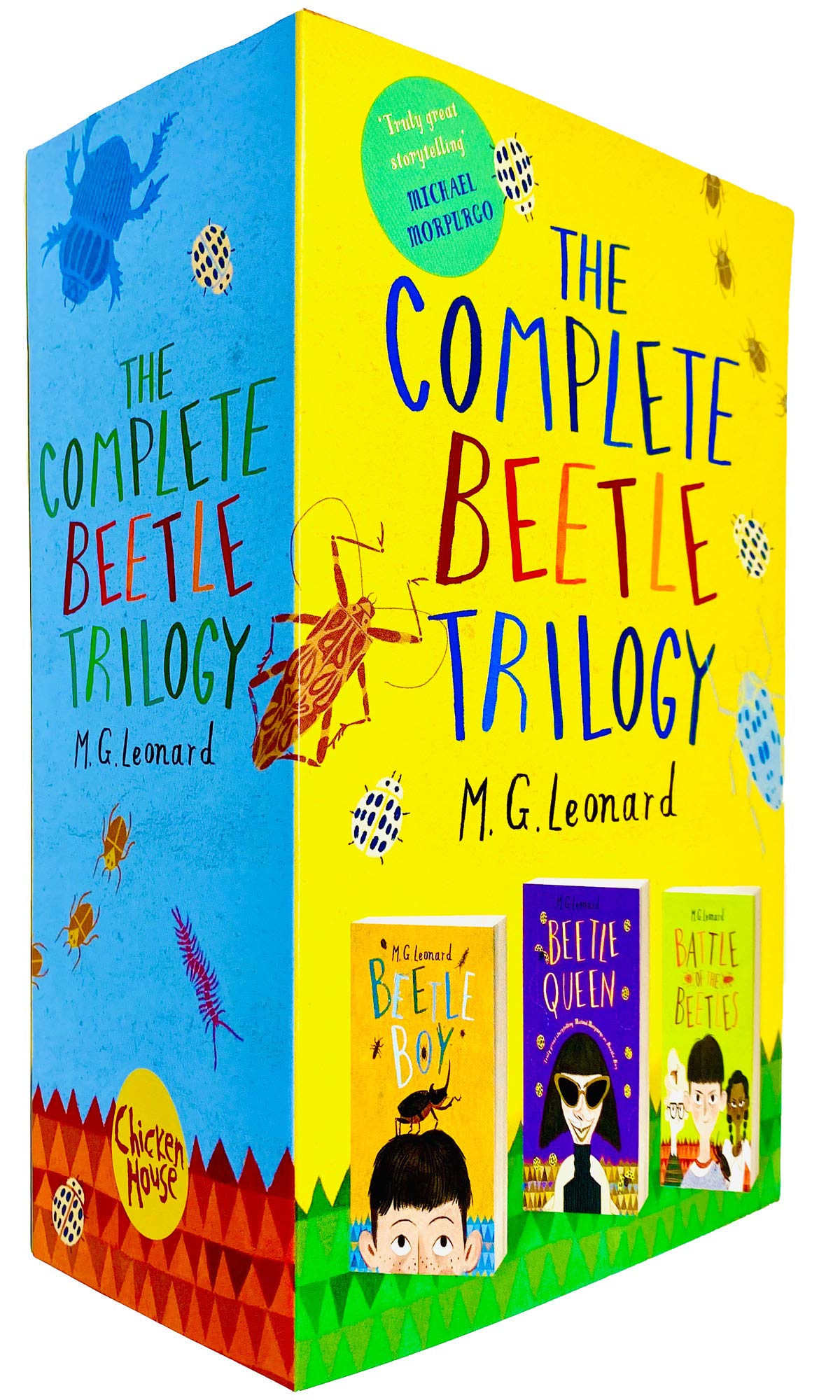 The Complete Beetle Trilogy by M. G. Leonard Beatle Boy, Beetle Queen & More Paperback