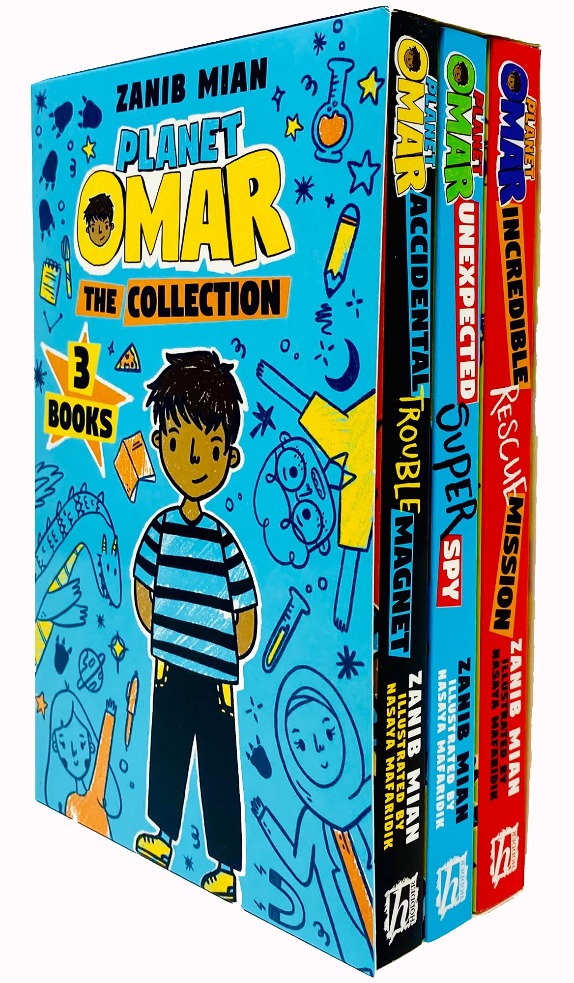 Planet Omar The Collection 3 Books Box Set by Zanib Mian Unexpected Super Spy