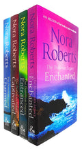 Nora Roberts 4 Book Set Enchanted Entranced Captivated Charmed Romance Novel Collection