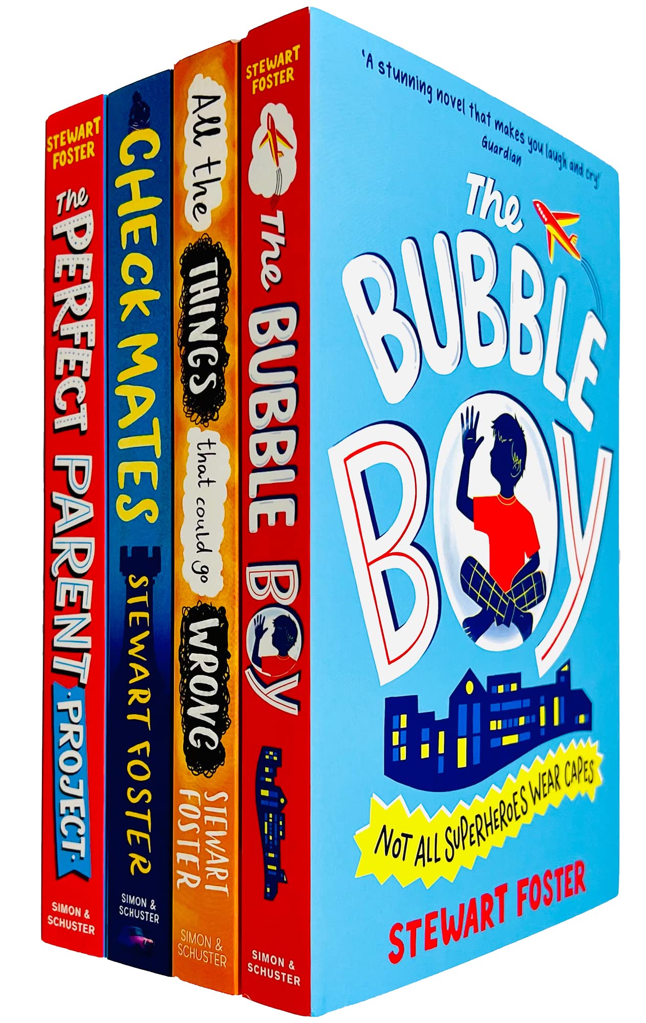 Stewart Foster 4 Books Collection Set (Check Mates ,The Perfect Parent Project ,The Bubble Boy ,All The Things That Could Go Wrong )