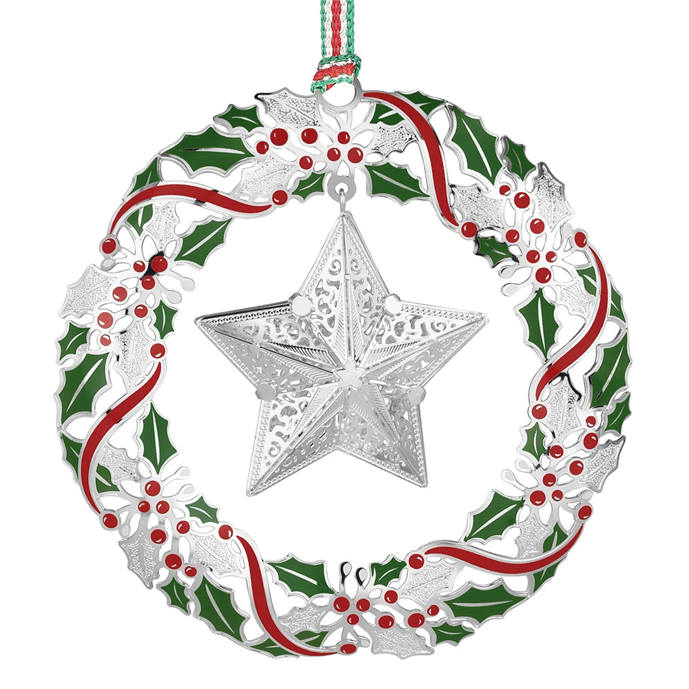 Wreath with Star Christmas Decoration