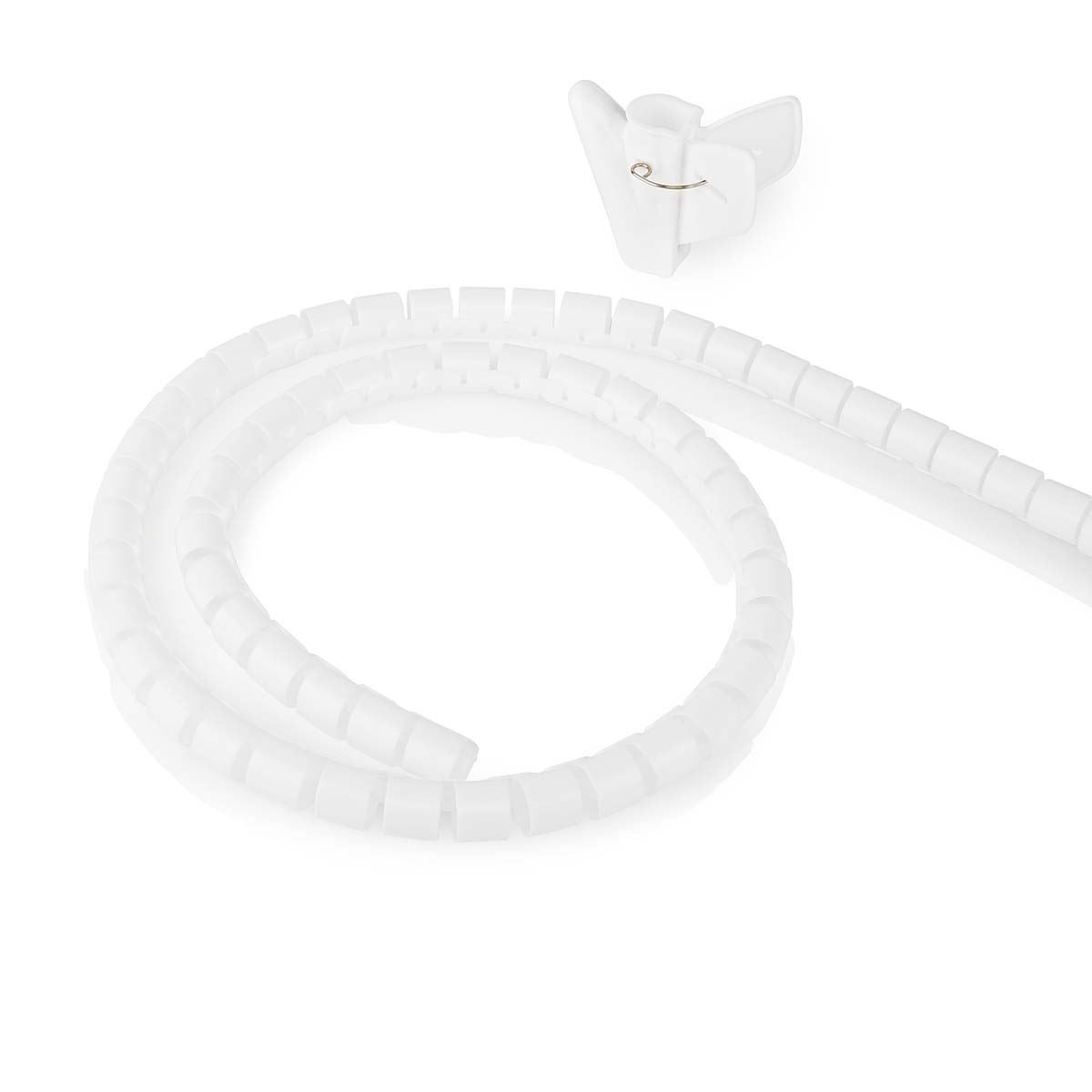 Nedis Cable Management | Spiral Sleeve | 1 pcs | Maximum cable thickness: 22 mm | PE | White