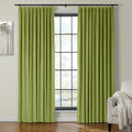 Velmor Velvet Drapes Pleated - Perennial Green MJ11-88