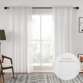 Auriel Semi Sheer Drapes Soft Top - Linear Charm-895-2