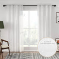 Auriel Semi Sheer Drapes Soft Top - Herringbone Ivory-895-9