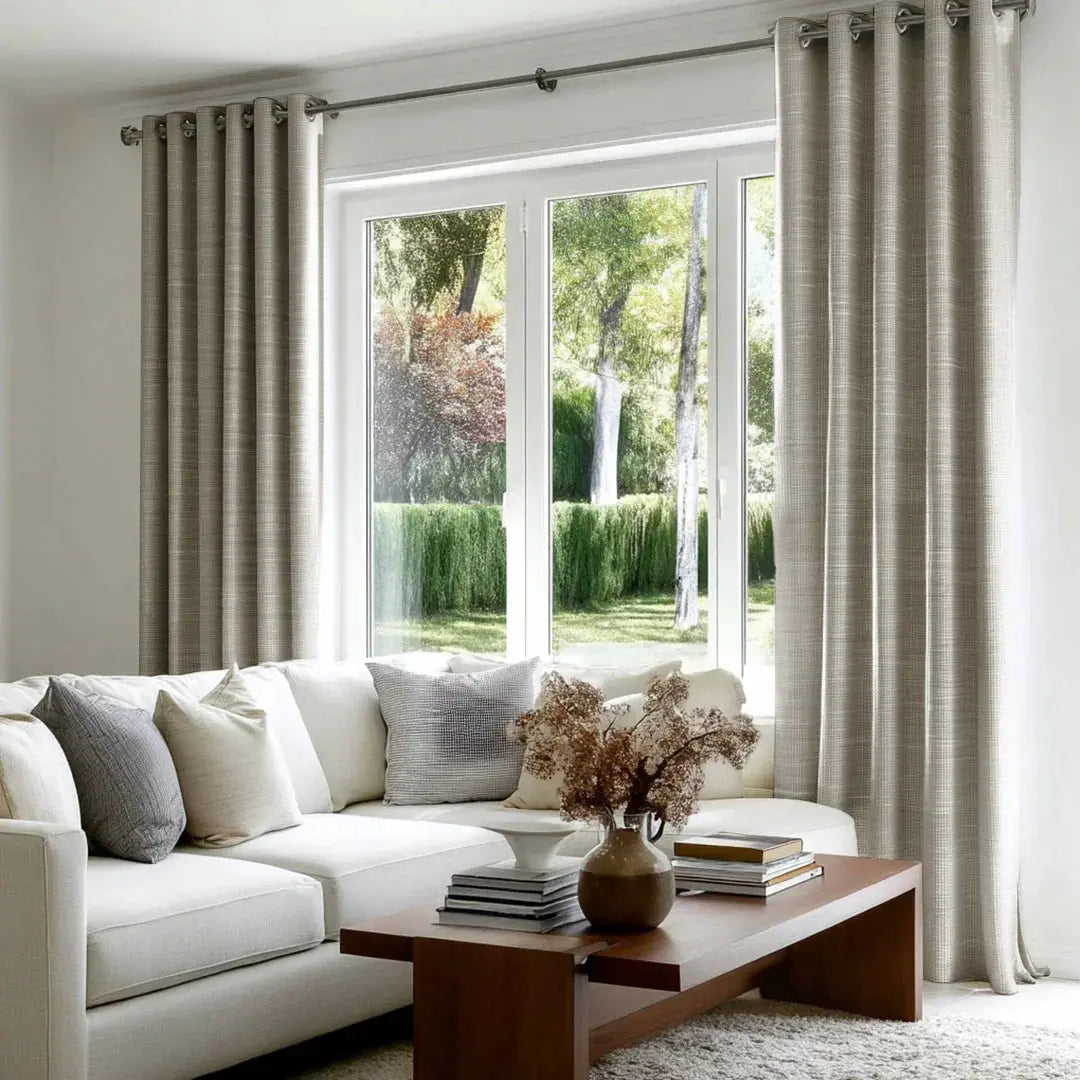 Florence Linen Blend Drapes Grommet - Clay-898-11