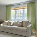 Florence Linen Blend Drapes Pleated - Forest Green-898-29