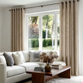Florence Linen Blend Drapes Grommet - Cream-898-3