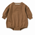 MamaRaya Personalized Baby Romper - 6-12m / Brown