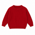 MamaRaya Personalized Baby Knit Sweater - 0-3m / Red