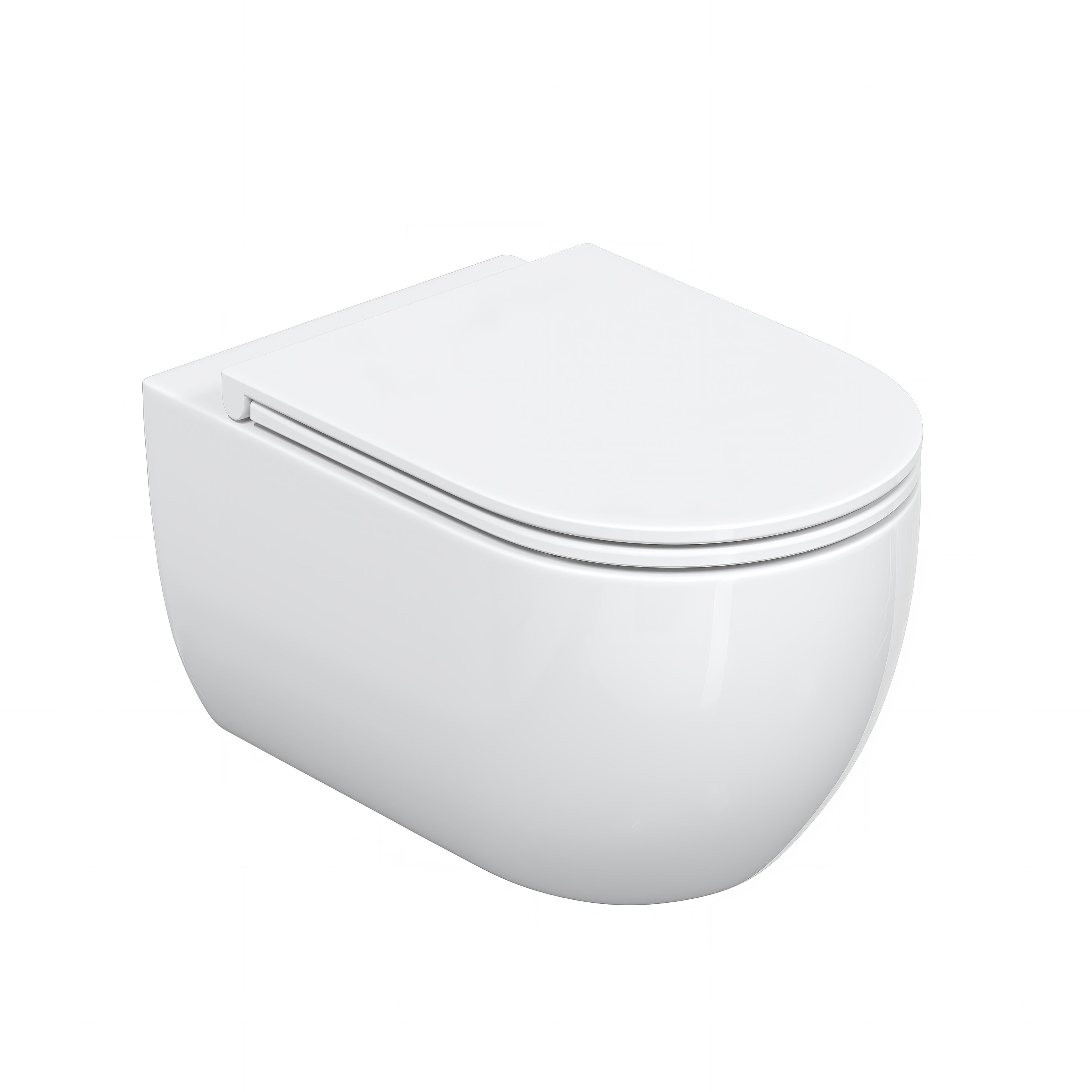 HOROW UG16R Spülrandloses Wand-WC mit Soft-Close-Deckel, 54×36×35,5cm - UG16R