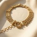 18ct Gold Vermeil Luxury Woven Bracelet