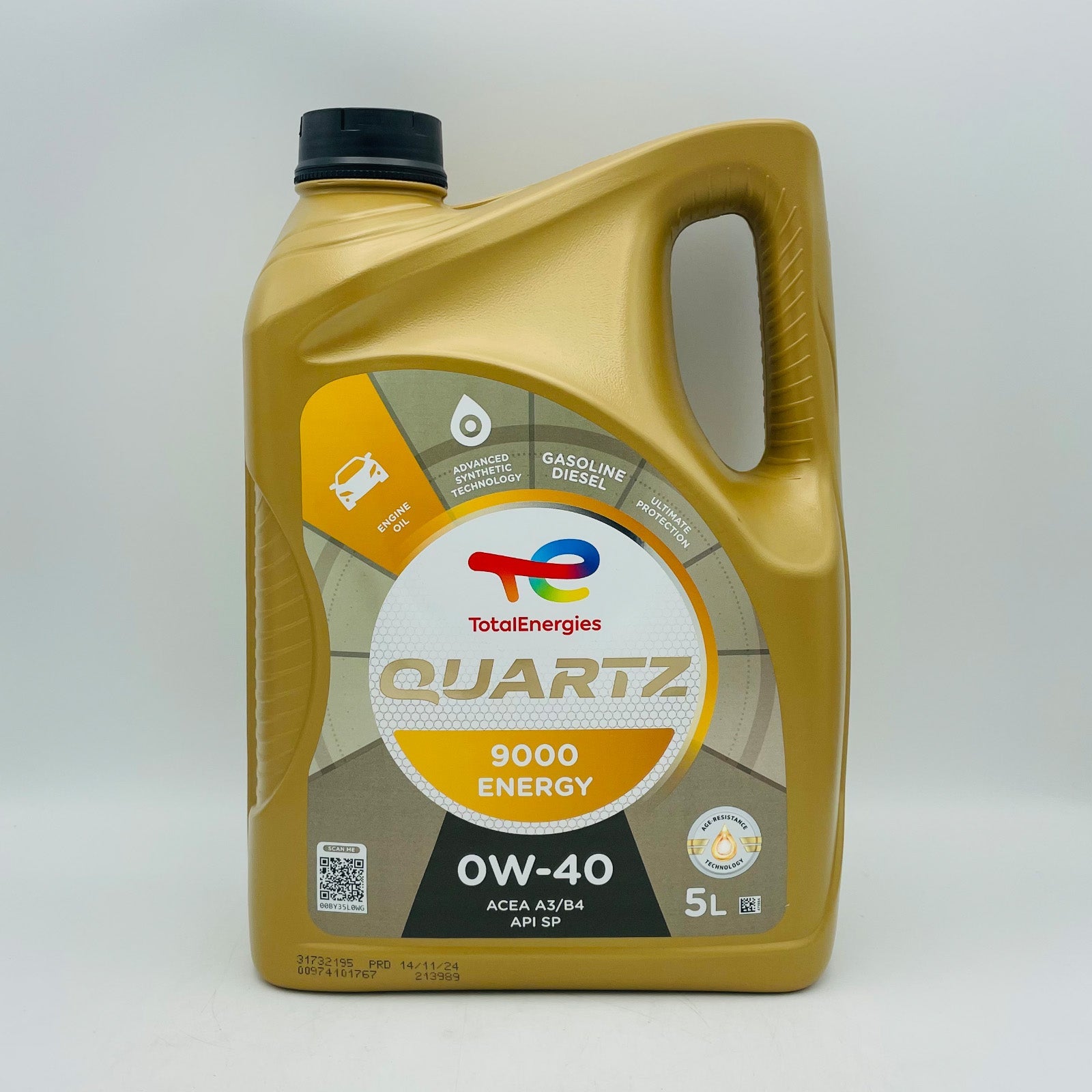 TotalEnergies Quartz 9000 ENERGY 0W-40 Engine Oil - (5 Litres)