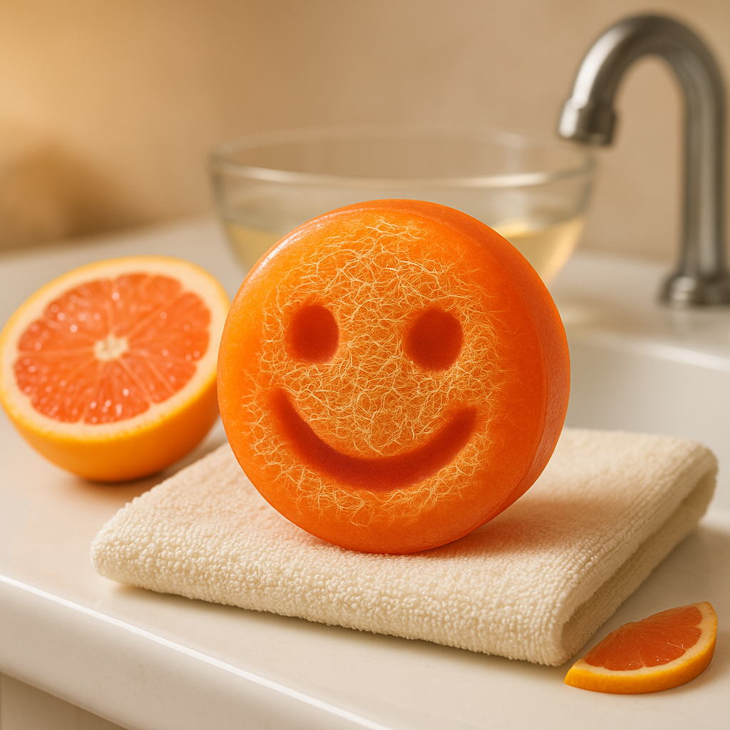 Grapefruit Scrub Soap – Happy