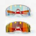 Cycling Glasses Vibel, Color Changing, Bonus Polarizer - Transparent frame red lenses