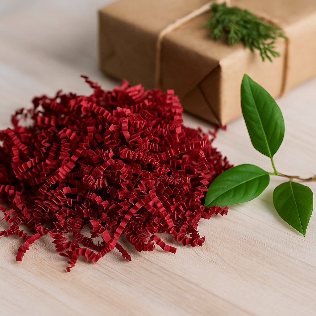 Shredded Paper Deep Red 1Kg, SizzlePak