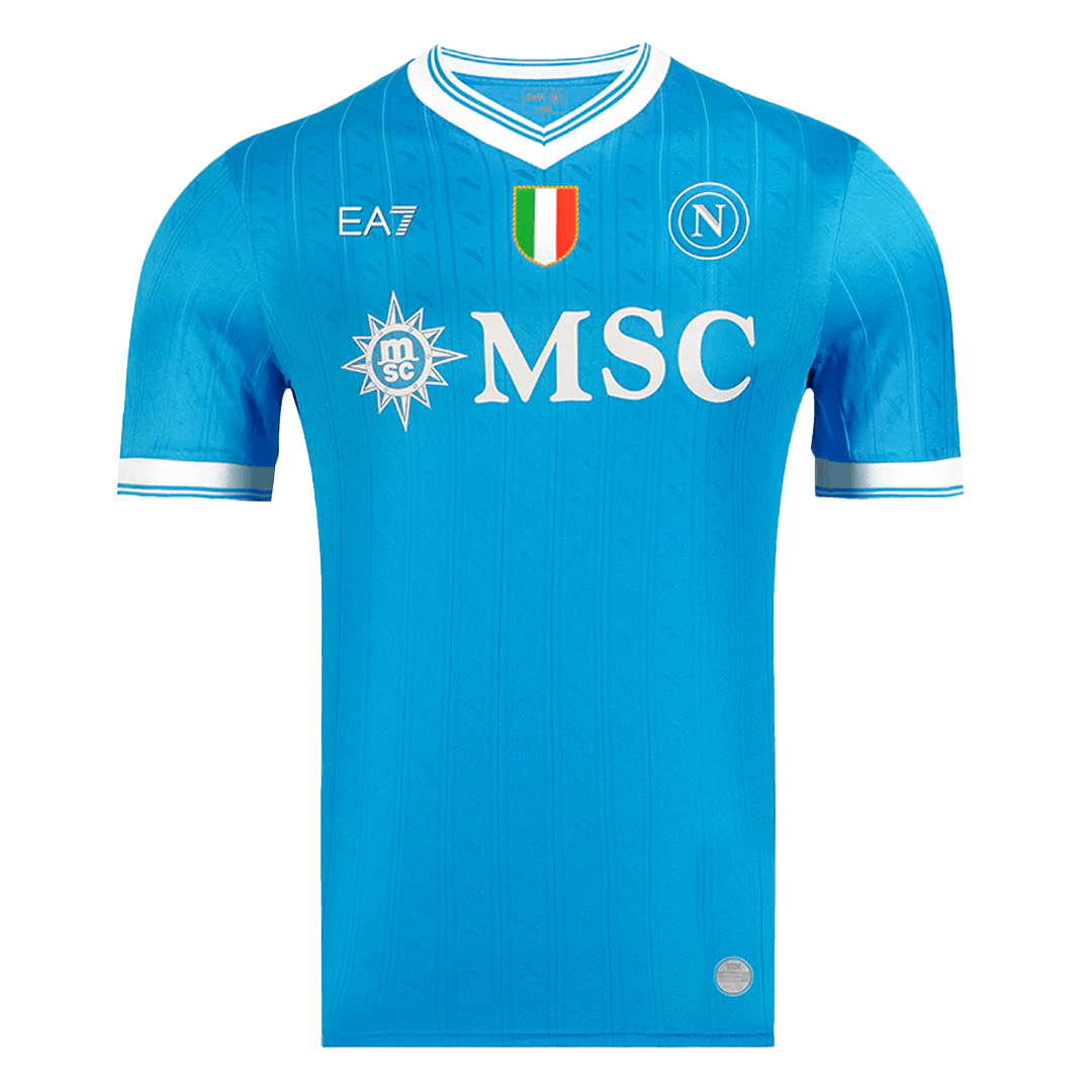 Napoli Home Player Version Soccer Jersey 2025/26 - S