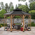 Zedernholz Gazebo EGGI - 396cm x 396cm
