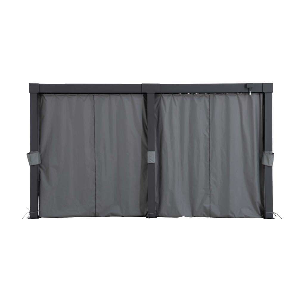 SUNJOY Pergola Curtains for 4.06m x 3.06m Louvered Pergola