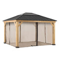 SUNJOY 3.35m x 3.93m Mosquito Netting for Hardtop Gazebo