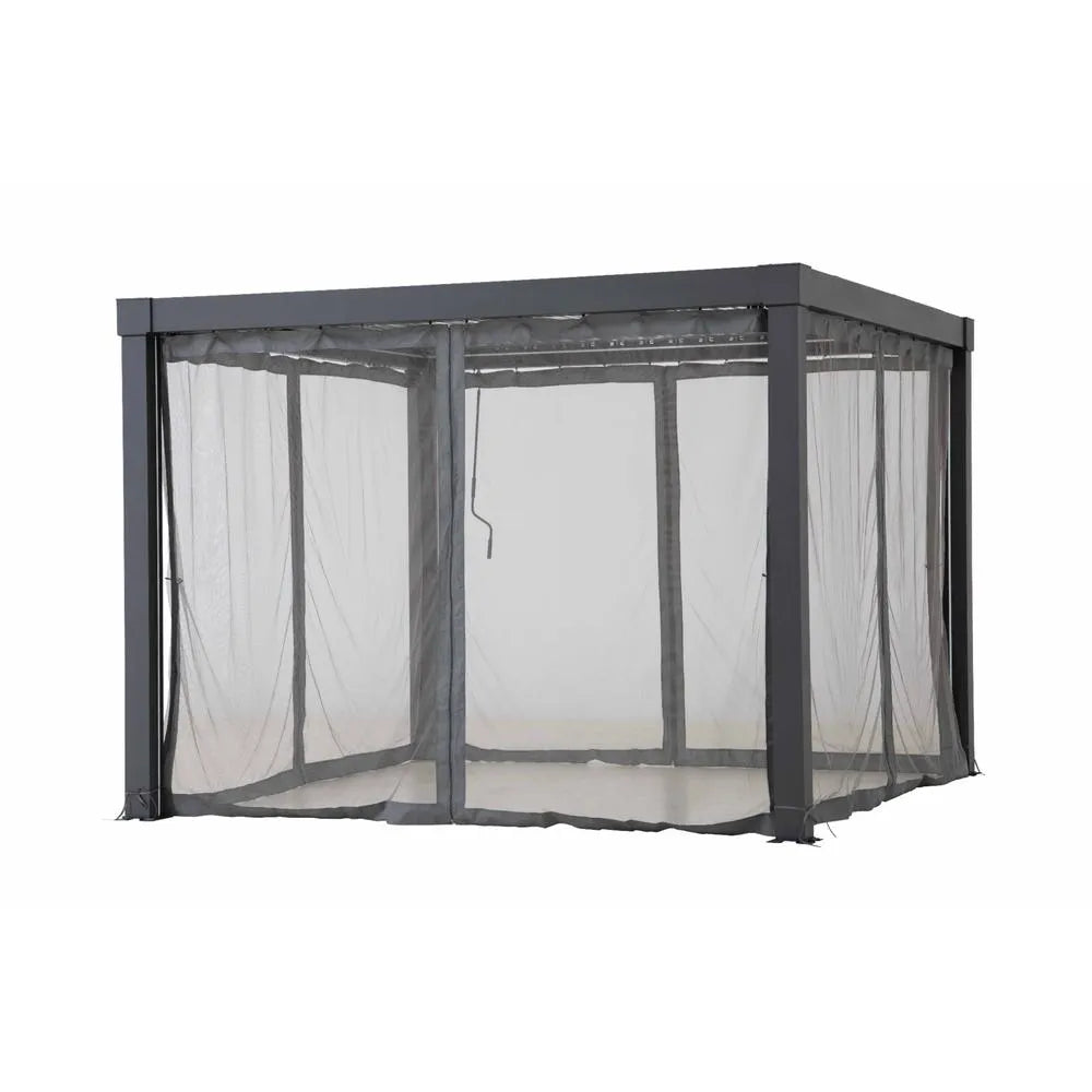 SUNJOY Pergola Mosquito Netting for 3.06m x 3.06m Louvered Pergola