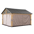 SUNJOY 3.35m x 3.99m Gazebo Curtains for Cedar Gazebo