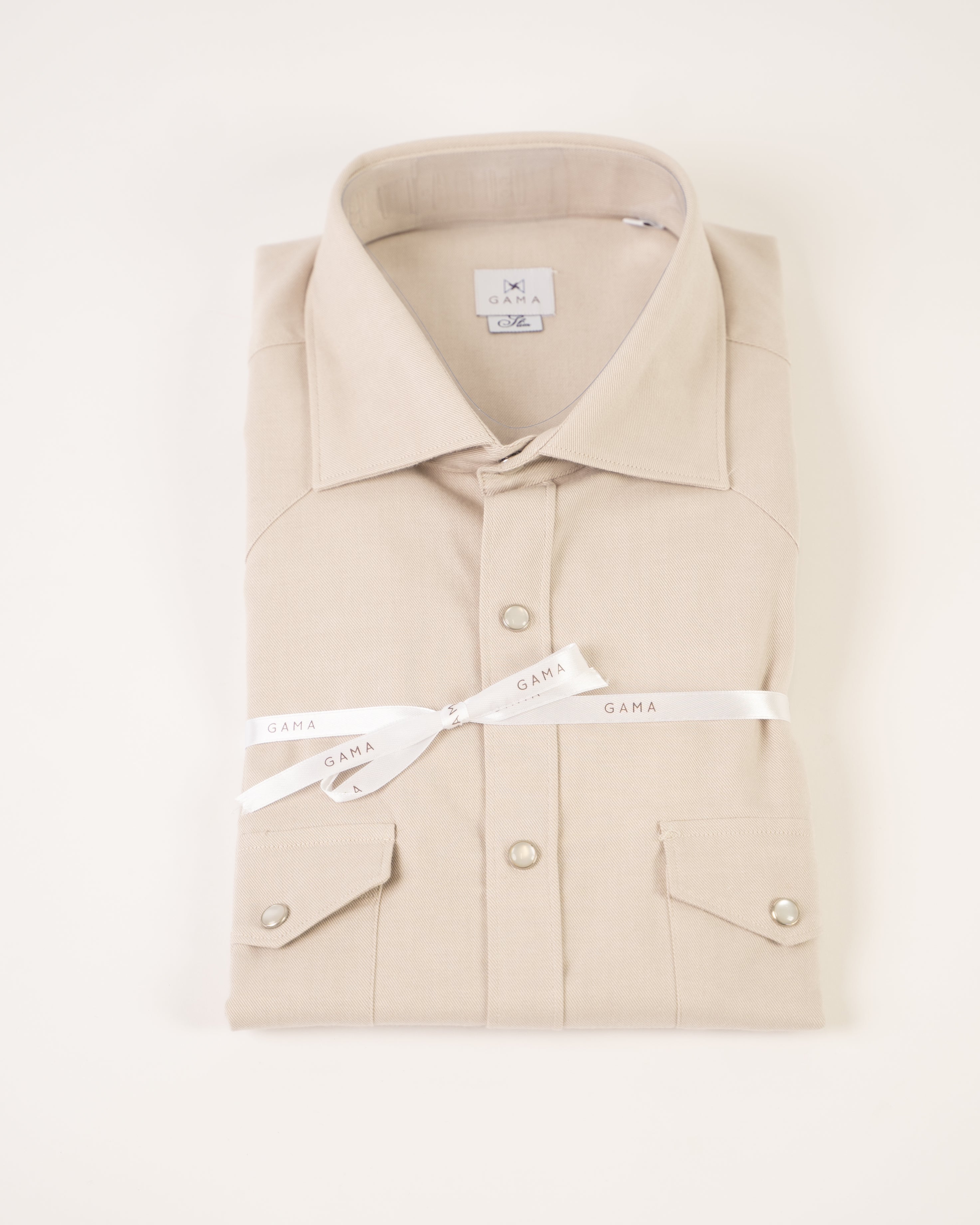 Camicia Texana Beige - XL