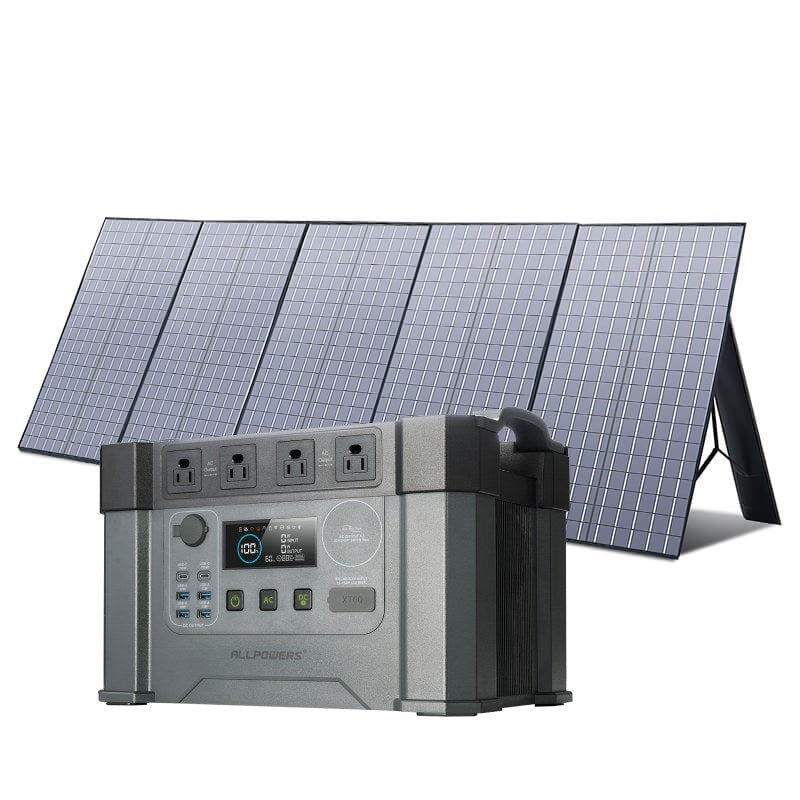 ALLPOWERS S2000 Pro 2400W Solar Generator (PV Optional) - S2000 Pro+SP037 400W Solar Panel