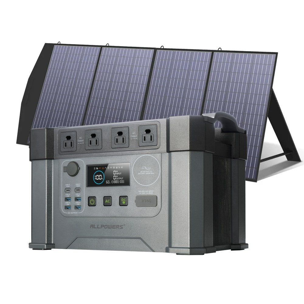 ALLPOWERS S2000 Pro 2400W Solar Generator (PV Optional) - S2000 Pro+SP033 200W Solar Panel