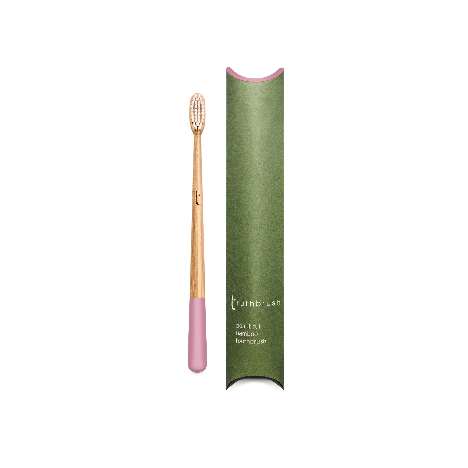 Truthbrush Bamboo Toothbrush Petal Pink Medium