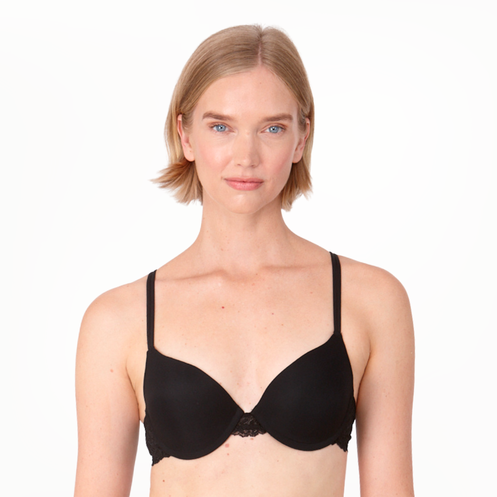 After Eden Double Boost Lace Underwired T-Shirt Bra - Black / AA / 34