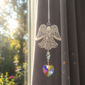 Attrape-soleil Suspension Ange Cœur de Cristal