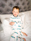Animal Train Crew Neck Pyjamas - 1-2yrs / Animal Train / White