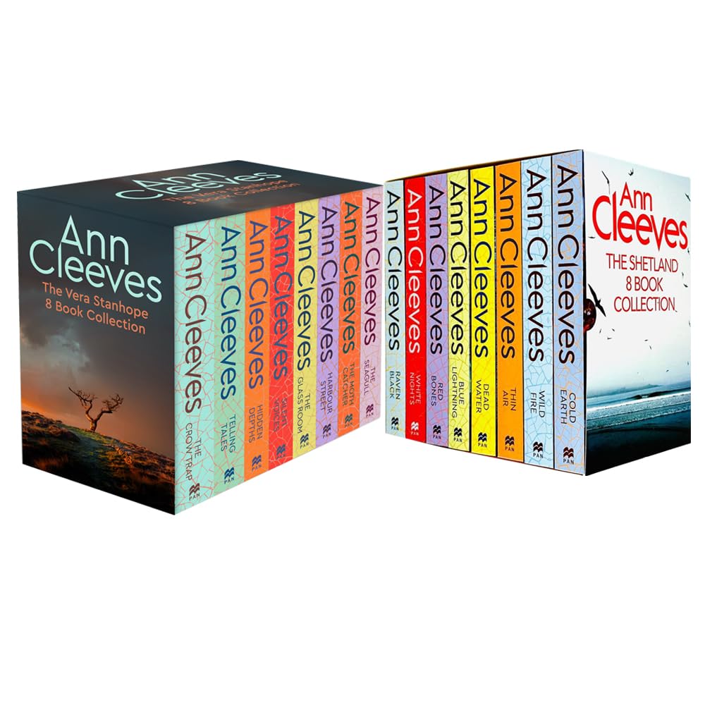 Ann Cleeves TV Shetland & Vera Series Collection 16 Books Set Paperback ( Telling Tales )