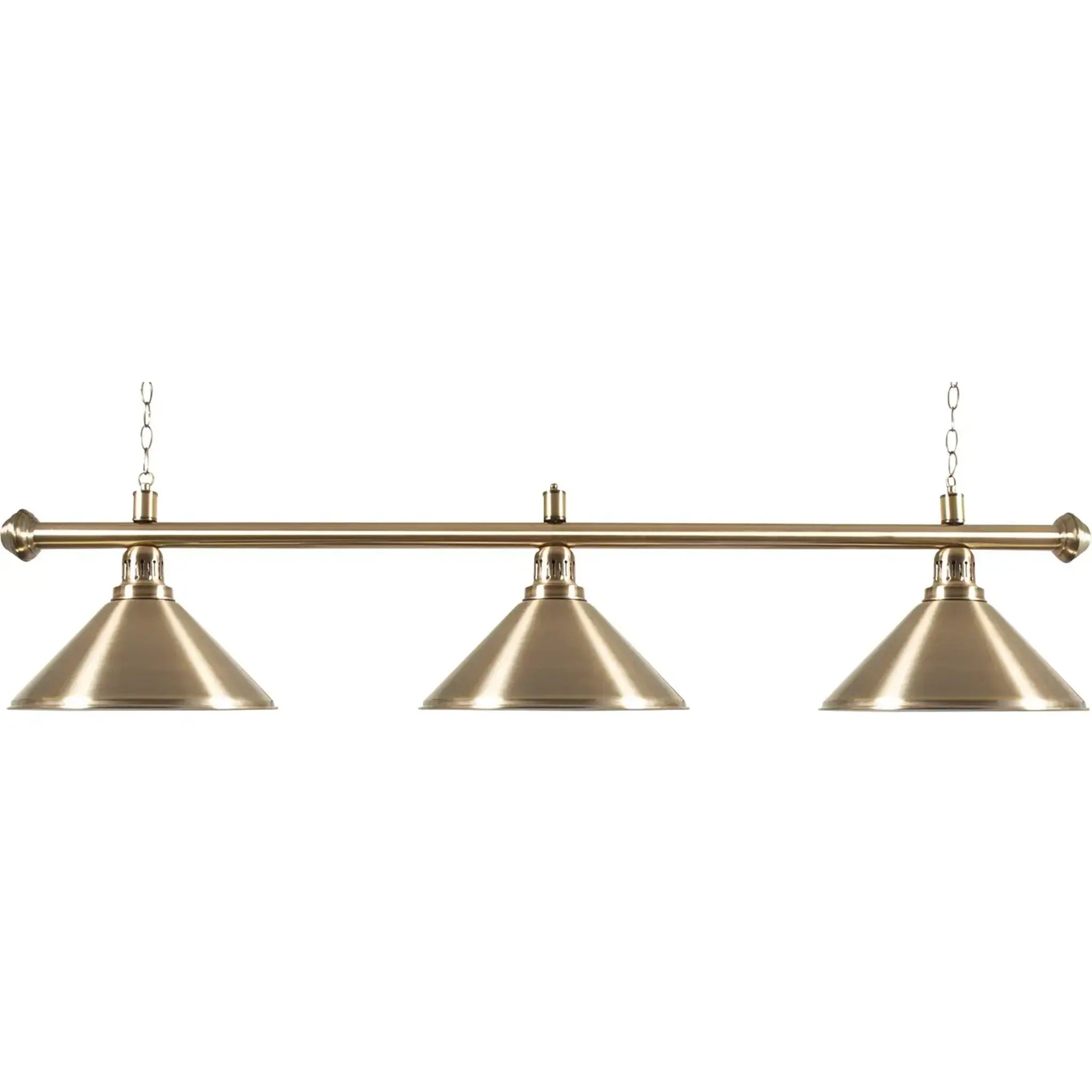 SAM Pool Table Lamp - 3 Shades - Antique Gold