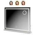 Hollywood Spiegel - Bluetooth Speakers - 80x60cm - Wit