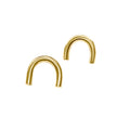 Asha Horseshoe Earring - Polished Brass