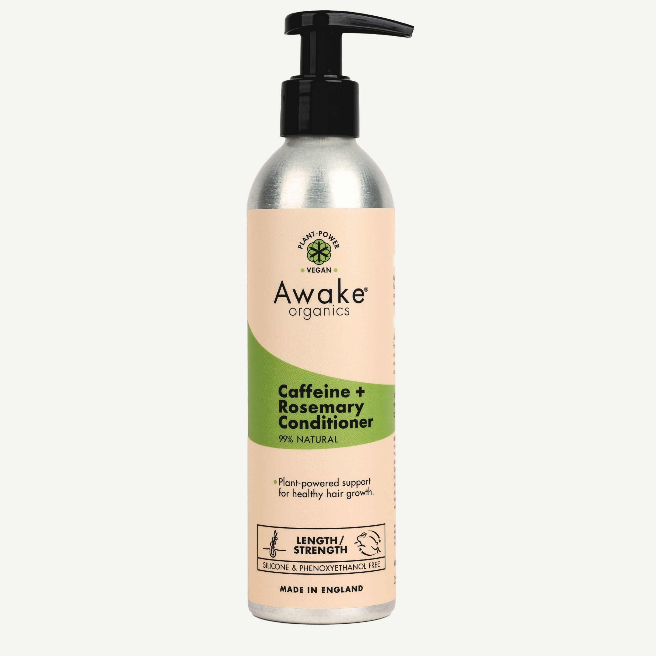 Caffeine + Rosemary Hair Conditioner, 99% Natural