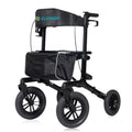 KLD-9212 All Terrain Dual-Brake Rollator Walker 12" Wheels - Black