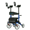 HFK-9240 Dual-Brake Upright walker 10" wheels - Blue