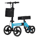 YF-9002A Steerable Deluxe Medical Knee Walker 10" Wheels - Blue
